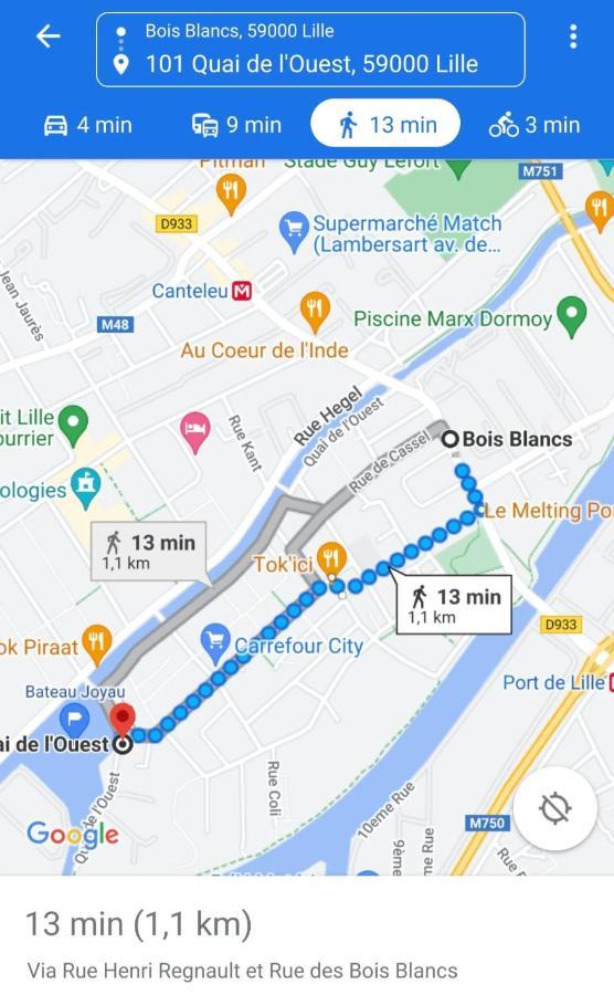Ferienwohnung Bateau Peniche Lille - Euratechnologie Exterior foto
